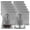 Grey, variant on Large Black Travel Shoe Bags - Clear Window, Non-Woven Drawstring, 12.6" X 17.3" for Men Women-Grey5 Pack