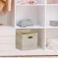 thumbnail image 5 of Household Essentials 6 ct Open Fabric Cube Storage Bins, Tan, 5 of 5