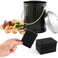 thumbnail image 4 of Honitra 7 Pcs Charcoal Filters for Compost Bucket, Charcoal Filter for Compost Bin Kitchen, Odor Absorption Activated Carbon Filter, Compost Filters for Countertop Bin, 4 of 7