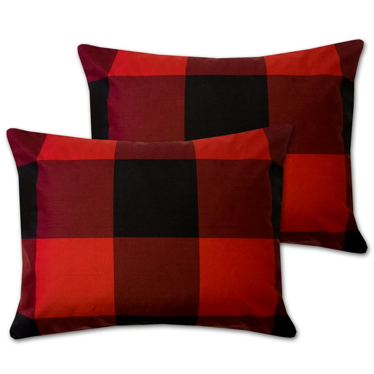 Buffalo plaid pillows walmart sale