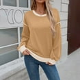 thumbnail image 2 of Horkkom Crewneck Sweatshirts Women Long Sleeve Pullover Sweatshirts Casual Comfy Fall Outfits for Women 2025 M, 2 of 10