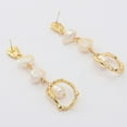 thumbnail image 3 of Pendientes largos de perlas Pendientes colgantes de gota para mujer Pendientes de perlas Pendientes colgantes de perlas Pendientes de tuerca Regalo de joyería Pendientes de boda, 3 of 5