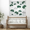 thumbnail image 4 of Boho Ethnic Living Room Tapestry 51x59in - Black and White Durable Aesthetic Tapestry Washable Plants Wall Hanging Tapestry - for Dorm College Living Room House Home Decoration, 4 of 5