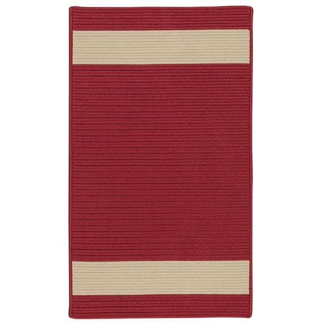 Colonial Mills Rug AR55R096X132S Aurora Rectangle Braided Area Rug Red Sand - 8 x 11 ft.