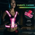 thumbnail image 2 of LED Reflective Running Vest Gear,Light Up Vest Runners Night Walking USB Rechargeable, Adjustable Waist/Shoulder for Men Women Kids, 2 of 7