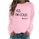 thumbnail image 2 of ICHUANYI Liquidación Mujer Invierno Cuello Redondo Temperamento Casual Mangas Raglan Camiseta Casual Suelto ICHUANYI WER202308173547, 2 of 4