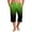 Army Green, variant on Men's Gradient Print Hawaiian Shorts with Drawstring, 7/8 Length Casual Shorts for Spring and Fall, Lightweight Beach Style Black S