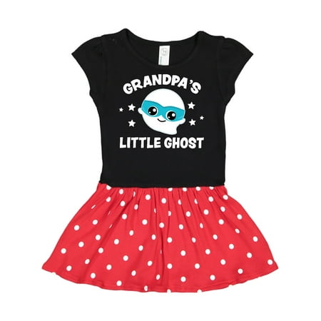 

Inktastic Cute Grandpa s Little Ghost with Stars Gift Toddler Girl Dress