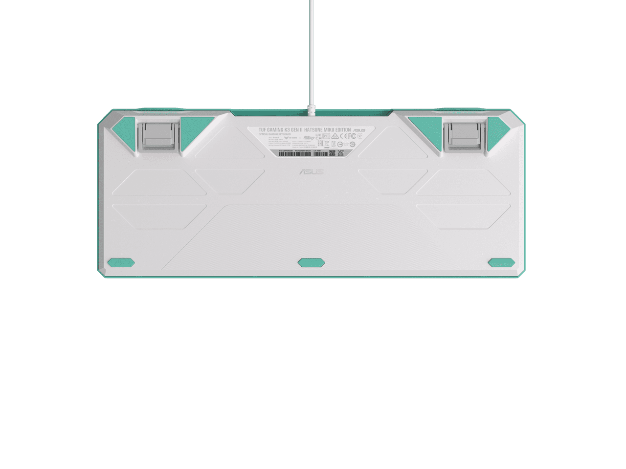 ASUS TUF Gaming K3 Gen II Hatsune Miku Edition Optical-Mechanical RGB Keyboard with IP57 Waterproof and Dust Resistance