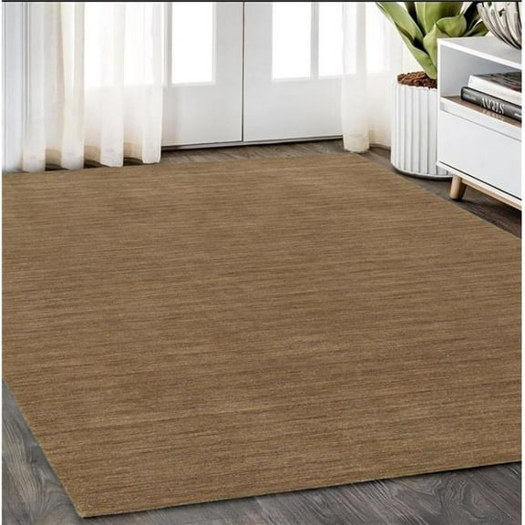 HomeRoots 575792 5 x 8 ft. Wool Hand Tufted Rectangle Area Rug, Tan