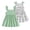 Green, variant on 18 Months Baby Girls Dress 24 Months Girls 2PCS Sleeveless Dress Infant Girls Summer Floral Dress Toddler Girls Solid Color Dress Orange