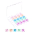 thumbnail image 1 of 2 Juegos Plástico Bobinas Estándar Tamaños con 25 Compartimentos Caja para Coser Máquina, Multicolor, 1 of 6