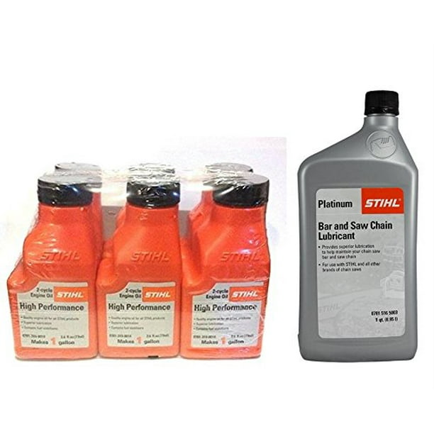 STIHL MS 271 FARM BOSS Chainsaw Oil Mix and Bar Lubricant Bundle