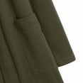thumbnail image 6 of Odeerbi Clearance Jackets For Women Trendy Long Sleeve Solid Cardigan Autumn Casual Coat Blouse Top, Army Green, 6 of 6