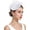 White, variant on Fascinator Hat Veil Fascinator Party Bridal Wedding Veil Retro Hat Pillbox Hat