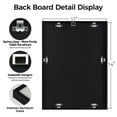 thumbnail image 6 of Kuxerla 11x14 Collage Picture Frame ,Displays 2Pcs 5x7 Pictures with Mat or 1Pcs 11x14 Picture without Mat , Collage Picture Frame for Horizontal or Vertical Display, Black, 1 Pack, 6 of 12