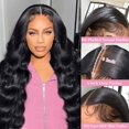 thumbnail image 2 of Peluca con encaje en la parte delantera DSMOW 13 x 6 Body Wave, 200% de densidad, 60 cm, 2 of 7