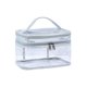 thumbnail image 1 of Neceser grande transparente: doble capa, material de PVC, transparente/portátil, para organizar artículos de aseo y cosméticos de viaje, 1 of 1