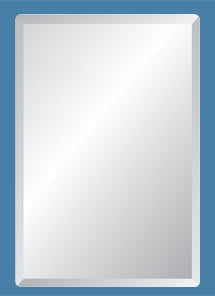 Frameless Mirror New Size 12x18 in