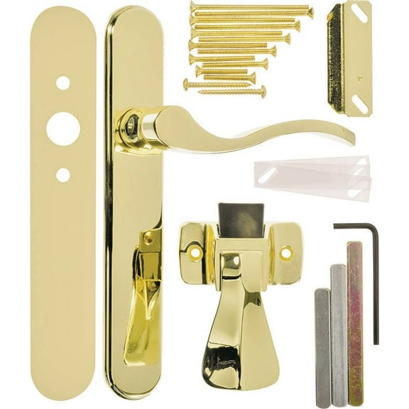 Hampton Products-Wright VBG115PB Serenade Storm Door Latch Lever, Polished Brass - Quantity 1