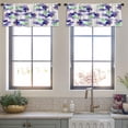 thumbnail image 3 of LALILO Kitchen Curtain Valance Water Flamingo Art Blossom Rod Pocket Window Curtain 52"x 18" Set of 2, 3 of 5