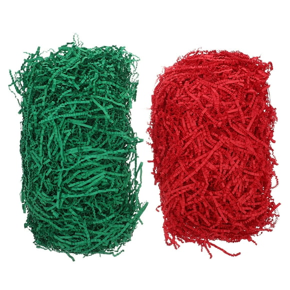 CIMAXIC christmas Green Red Shredded Paper 200g Decorative Paper Shred Valentines Day Paper Grass for Easter Christmas Holiday Presents Filler Crafting Needs,11.81"X0.12"X0.04"
