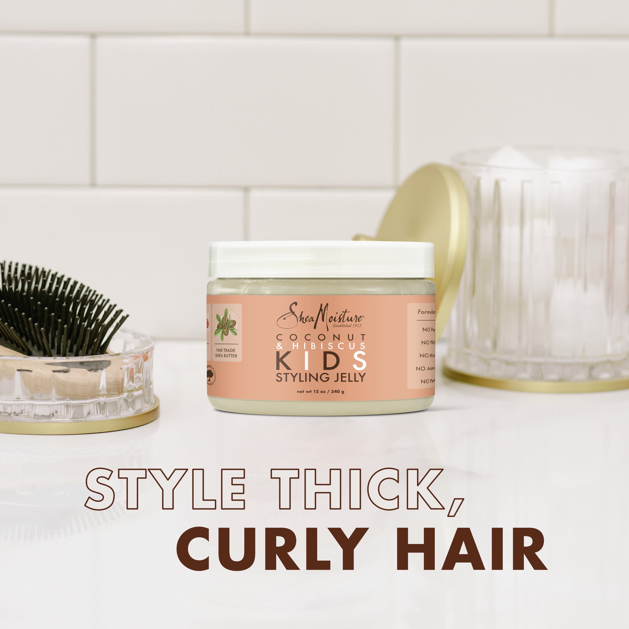 SheaMoisture Coconut and Hibiscus Styling Gel Jelly 12 oz