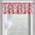 thumbnail image 4 of Ambesonne Valentines Valance & Curtain, Heart Shapes Cookies, 55"x36", Pale Brown Pale Pink, 4 of 6