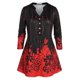 thumbnail image 1 of Camiseta Talla Extra Dos Tonos Flores Rosegal  Mangas largas de talla grande, 1 of 5