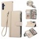 thumbnail image 1 of Compatible For Samsung Galaxy A56 5G Case Multi Card Slots Zipper Leather Phone Cover with Shoulder Strap / Wrist Strap, 1 of 3