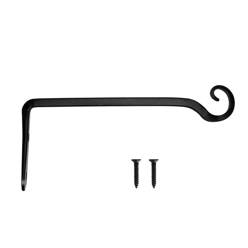 Hook with Screw Tips for Planters Bird Feeder Lanterns Wrought Iron 12 Inch 