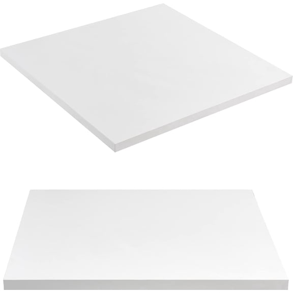 Kaboon 24x24 inch Square Table Top, Pack of 2, White