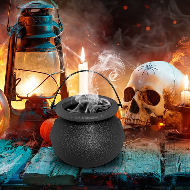 Decoraciones de Halloween, adornos de Halloween, regalos de Halloween, juego de cubo y tarro de bruja de Halloween, mini cubo, accesorios de decoración festiva, tarro de bruja