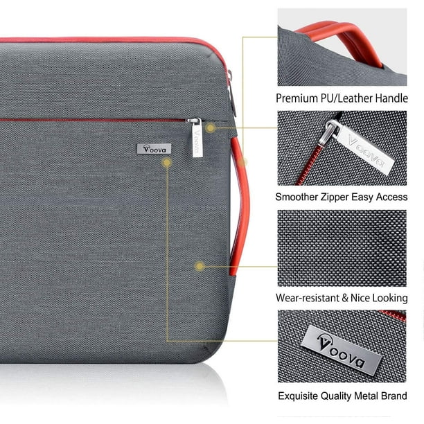 Voova Housse de protection pour ordinateur portable à 360 ° 11 11,6 12  pouces, housse de protection pour tablette mince étanche compatible avec  Surface Pro 