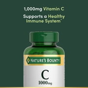 Nature's Bounty Vitamin C 1000mg Caplets, Immune Support Antioxidant Health Supplement, Non-GMO, Gluten-Free, 100 Count