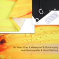 thumbnail image 2 of Sunflower Shower Curtain with 12 Hooks, Yellow Floral Shower Curtain, Flower Waterproof Shower Curtain, Plant Bath Curtain for Bathroom, 72W X 72H, 2 of 6