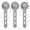 Grey 1 Set, variant on fuxzkrlz 3Pcs Silicone Cable Tie Adjustable Self-adhesive Earphone Phone Charger Computer Power Cord Bundling Strap Reusable Wire Management Organizer Wrap