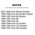 thumbnail image 2 of Kugel Front Rear Wheel Bearing Kit for Car Audi Allroad Quattro A6 S4 S6 100 V8 200 - Left Right Side (Driver Passenger) K70-101721, 2 of 10