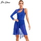 thumbnail image 2 of Women Lyrical Dance Dress Long Sleeve Shiny Rhinestone Leotard Dresses Figure Skating Ballet Gymnastics Performance DancewearM Gong Bohan LED, 2 of 2