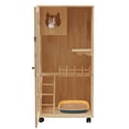 thumbnail image 5 of 2-Story Wooden Cat House Comfortable Shelter Multi-Feature Cat Condo Ventilation, 5 of 12