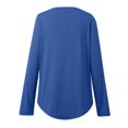 thumbnail image 4 of MHFRRA Camisa de Manga Larga, Informal, de Otoño, Cómoda, Suave y Básica, para Uso Diario. Azul, 4 of 7