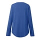 thumbnail image 4 of MHFRRA Camisa de Manga Larga, Informal, de Otoño, Cómoda, Suave y Básica, para Uso Diario. Azul, 4 of 7