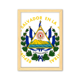 thumbnail image 1 of San Salvador El Salvador emblema nacional Cuadro de madera decorativa marco de casa A4, 1 of 3