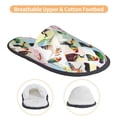thumbnail image 3 of Slippers for Women, Striking Parrot Toucan Flamingo Womens Slippers Fuzzy Winter House Shoes, Soft Anti-Skid Slippers Indoor and Outdoor, 3 of 5