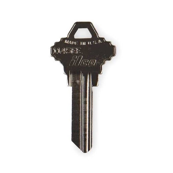Kaba Ilco Key Blank,Brass,Schlage Lock,PK10 1145EF