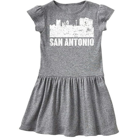 

Inktastic San Antonio Texas Skyline with Grunge Gift Toddler Girl Dress