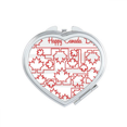 thumbnail image 1 of Happy Canada Day 4th Of July Maple Mirror Travel Magnification Portable Handheld Pocket Makeup, 1 of 3