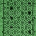 thumbnail image 1 of Ahgly Company Indoor Square Abstract Emerald Green Modern Area Rugs, 3' Square, 1 of 4