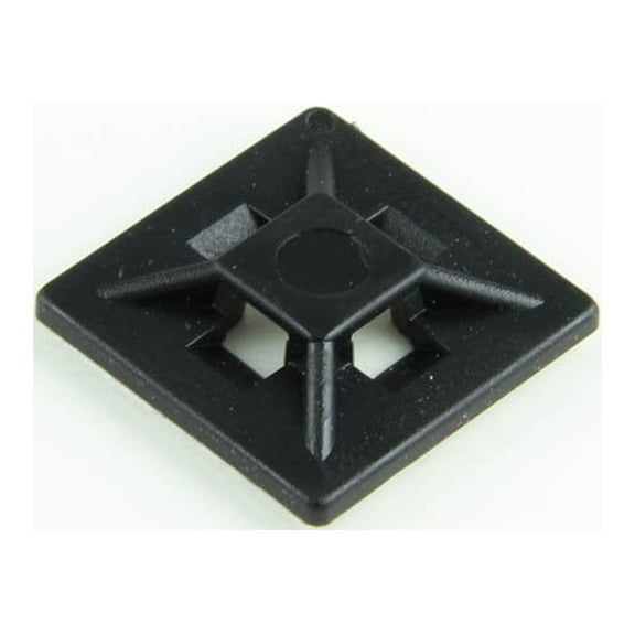 0.75" UV Black Cable Tie Mounts - (pack of 50)