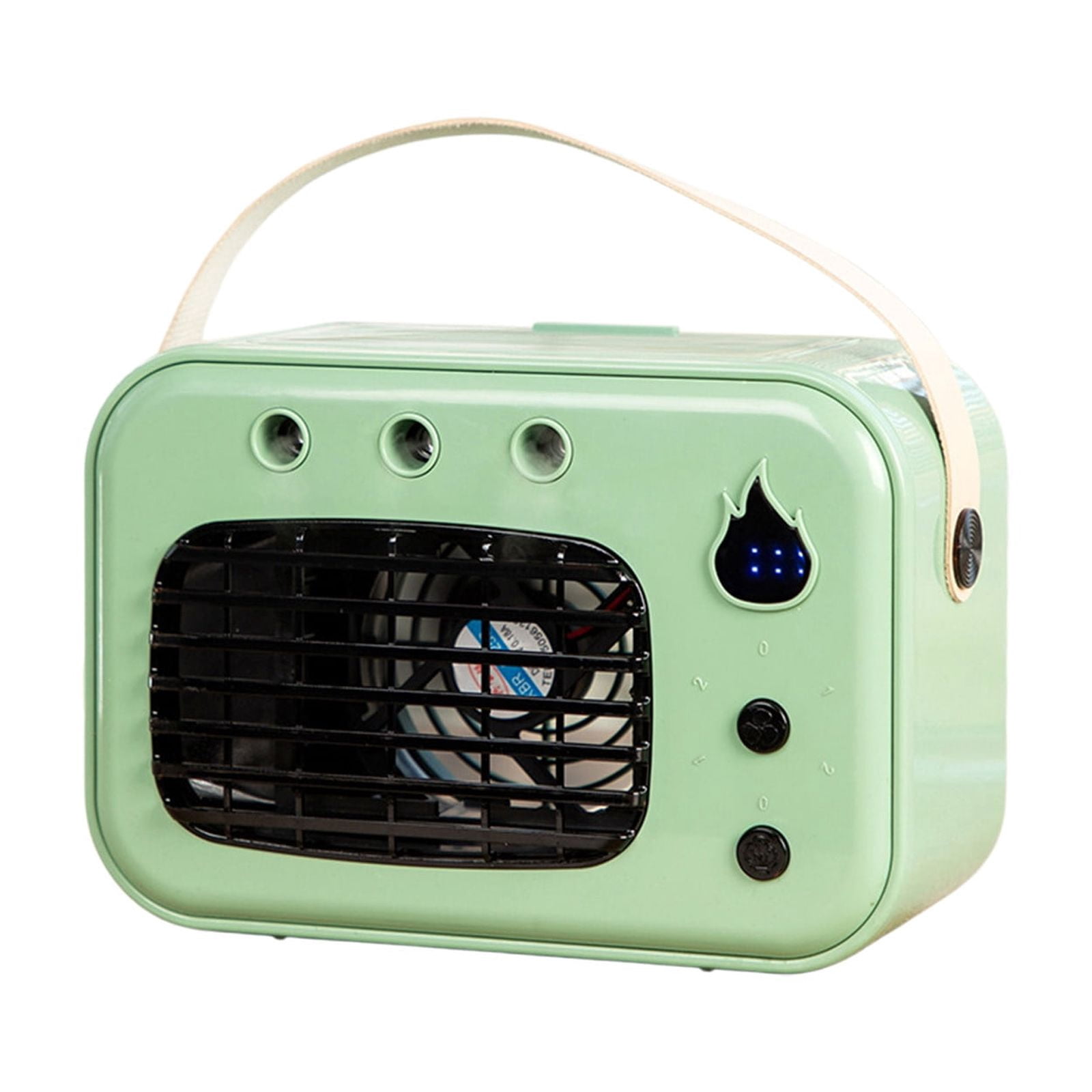 Portable Air Cooler,Mini Desktop Air Conditioner,Compact Space Saving Fan,Adjustable Wind Speed Chilling Device,Personal Cooling System,Water Ice Tank Air Cooler,Energy Efficient Small AC